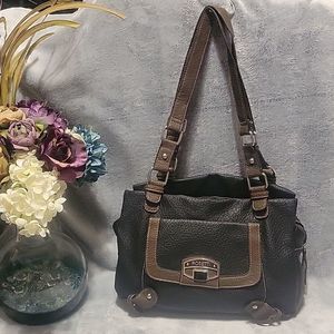 Rosetti black with brown trim purse